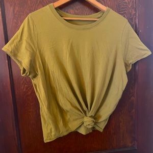 XXL Madewell Knot-Front tee